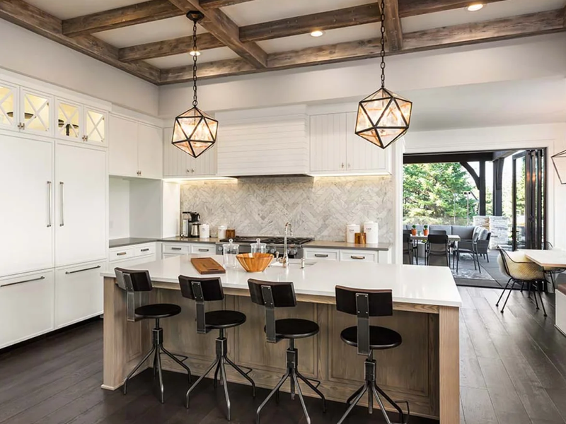 Beautiful countertops to add a finish touch to a modern country kitchen