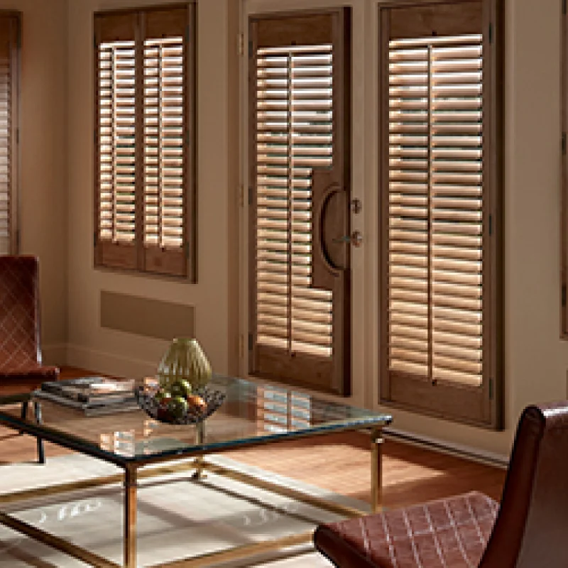 Wood shutters available at Artisan Floors & Interiors in  Cape May Court House, NJ