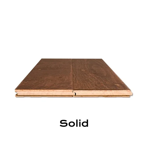 Solid - Hardwood is 100% solid wood