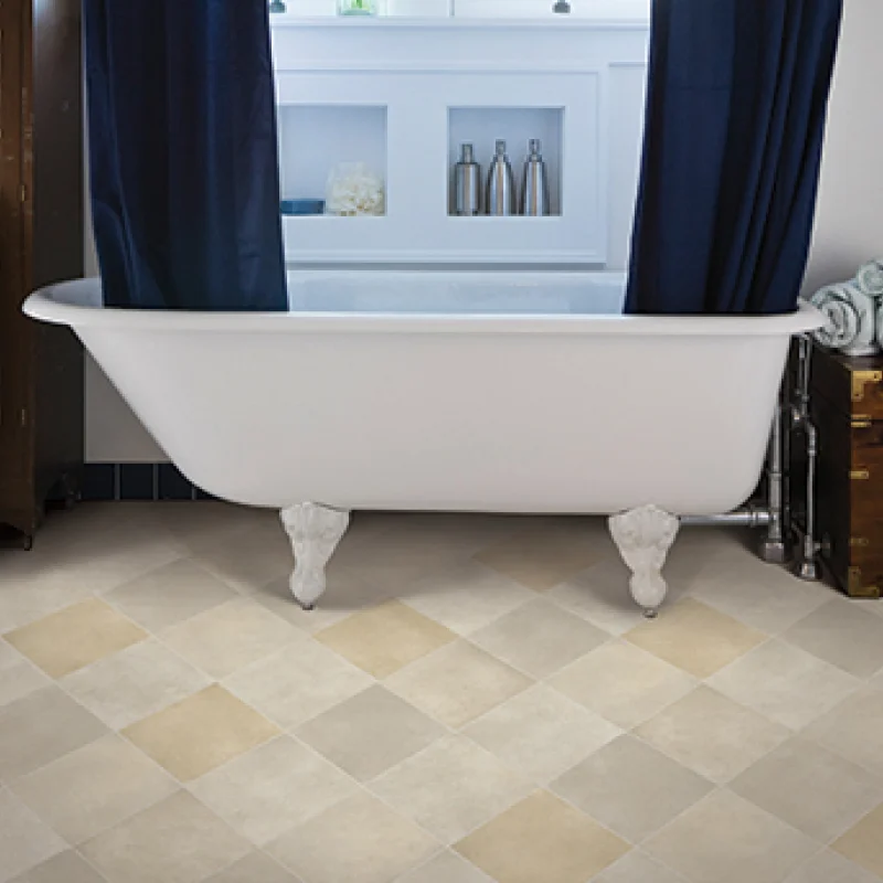 Alexander Smith vinyl - installed in bathroom